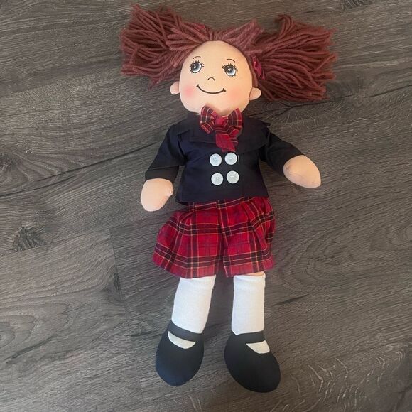 Delton 14" Appl Dmpln Doll,school girl - Picture 1 of 5